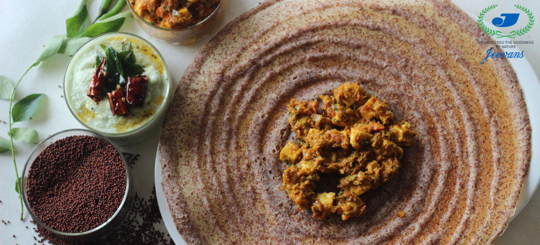 Ragi Dosa Mix is the best possible morning meal.